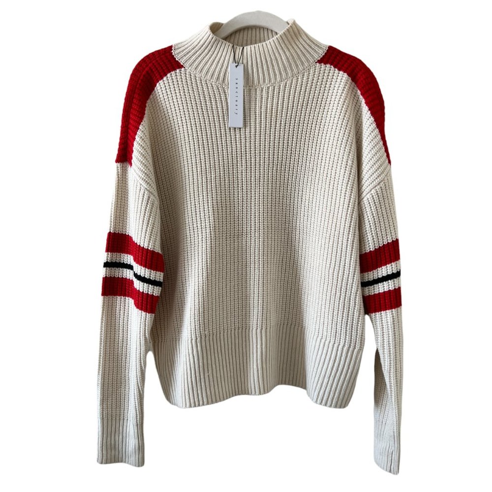 NWT Sanctuary Oversized Speedway Striped Sweater Size XS